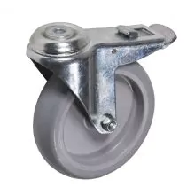 Gelagertes Rad 125 mm für Werkzeugwagen mit Bremse
