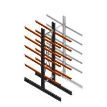 Schweres Kragarmregal beidseitig 4000x800x1200mm (hxbxt) 5 Ebenen Anfangsregal