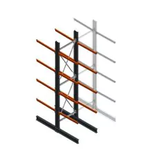 Schweres Kragarmregal beidseitig 5000x1200x1200mm (hxbxt) 4 Ebenen Anfangsregal