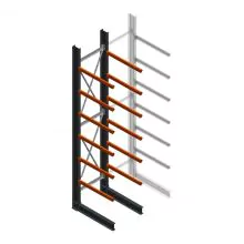 Schweres Kragarmregal einseitig 5000x1000x1200mm (hxbxt) 6 Ebenen Anfangsregal