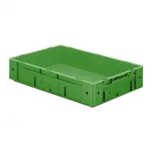 Schwere stapelbare Transportkiste VTK0 600x400x120 mm (LxBxH) grün