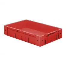 Schwere stapelbare Transportkiste VTK0 600x400x120 mm (lxbxh) rot