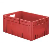 Schwere stapelbare Transportkiste VTK0 600x400x270 mm (LxBxH) rot
