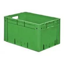 Schwere stapelbare Transportkiste VTK0 600x400x320 mm (LxBxH) grün