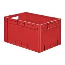 Schwere stapelbare Transportkiste VTK0 600x400x320 mm (LxBxH) rot