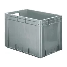 Schwere stapelbare Transportkiste VTK0 600x400x420 mm (lxbxh) grau