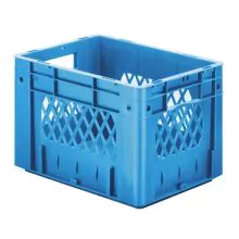 Schwere stapelbare Transportkiste VTK1 400x300x270 mm (lxbxh) blau
