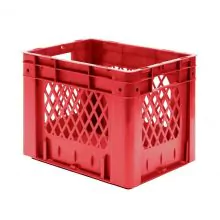 Schwere stapelbare Transportkiste VTK1 400x300x320 mm (LxBxH) Rot