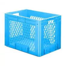 Schwere stapelbare Transportkiste VTK1 600x400x420 mm (lxbxh) blau