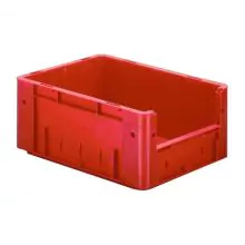 Schwere stapelbare Transportkiste VTK4 400x300x175 mm (lxbxh) rot