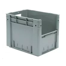 Schwere stapelbare Transportkiste VTK4 400x300x320 mm (lxbxh) grau