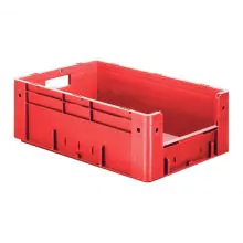 Schwere stapelbare Transportkiste VTK4 600x400x210 mm (lxbxh) rot