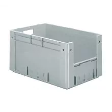 Schwere stapelbare Transportkiste VTK4 600x400x320 mm (LxBxH) grau