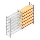 Weitspannregal AR 2000x1610x600 mm (hxbxt) 6 Ebenen verzinkt Anbauregal