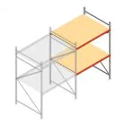 Weitspannregal AR 2500x1610x1200 mm (hxbxt) 2 Ebenen verzinkt Anbauregal
