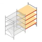 Weitspannregal AR 2500x1610x1200 mm (hxbxt) 4 Ebenen verzinkt Anbauregal