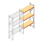 Weitspannregal AR 3000x1610x600 mm (hxbxt) 3 Ebenen verzinkt Anbauregal