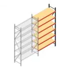 Weitspannregal AR 3000x1610x600 mm (hxbxt) 6 Ebenen verzinkt Anbauregal
