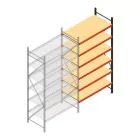Weitspannregal AR 3000x1610x800 mm (hxbxt) 6 Ebenen verzinkt Anbauregal