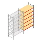 Weitspannregal AR 3000x1610x800 mm (hxbxt) 6 Ebenen verzinkt Anbauregal