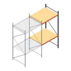 Weitspannregal AR 3000x1610x1200 mm (hxbxt) 2 Ebenen verzinkt Anbauregal