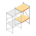 Weitspannregal AR 3000x1610x1200 mm (hxbxt) 2 Ebenen verzinkt Anbauregal
