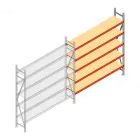 Weitspannregal AR 2000x2010x500 mm (hxbxt) 5 Ebenen verzinkt Anbauregal