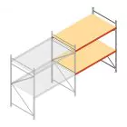 Weitspannregal AR 2000x2010x1200 mm (hxbxt) 2 Ebenen verzinkt Anbauregal
