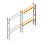 Weitspannregal AR 3000x2010x500 mm (hxbxt) 2 Ebenen verzinkt Anbauregal