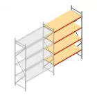 Weitspannregal AR 3000x2250x800 mm (hxbxt) 4 Ebenen verzinkt Anbauregal
