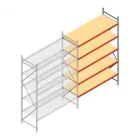 Weitspannregal AR 3000x2250x800 mm (hxbxt) 5 Ebenen verzinkt Anbauregal