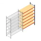 Weitspannregal AR 3000x2010x800 mm (hxbxt) 6 Ebenen verzinkt Anbauregal