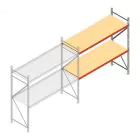 Weitspannregal AR 2250x2250x800 mm (hxbxt) 2 Ebenen verzinkt Anbauregal mit vormontierten Rahmen