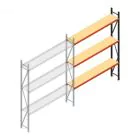 Weitspannregal AR 3000x2700x400 mm (hxbxt) 3 Ebenen verzinkt Anbauregal mit vormontierten Rahmen