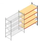 Weitspannregal AR 3000x2700x900 mm (hxbxt) 4 Ebenen verzinkt Anbauregal
