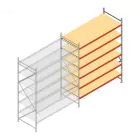 Weitspannregal AR 3000x2700x1000 mm (hxbxt) 6 Ebenen verzinkt Anbauregal