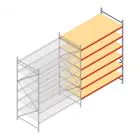 Weitspannregal AR 3000x2700x1200 mm (hxbxt) 6 Ebenen verzinkt Anbauregal
