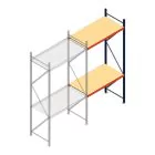 Weitspannregal AR 3000x1610x800 mm (hxbxt) 2 Ebenen blau Anbauregal