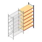 Weitspannregal AR 3000x1610x800 mm (hxbxt) 6 Ebenen blau Anbauregal