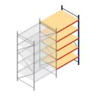 Weitspannregal AR 3000x1610x1200 mm (hxbxt) 5 Ebenen blau Anbauregal mit vormontierten Rahmen
