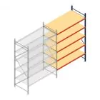 Weitspannregal AR 3000x1850x1000 mm (hxbxt) 5 Ebenen blau Anbauregal mit vormontierten Rahmen