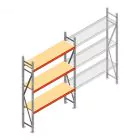Weitspannregal AR 2000x1610x400 mm (hxbxt) 3 Ebenen verzinkt Anfangsregal