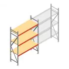 Weitspannregal AR 2000x1850x600 mm (hxbxt) 3 Ebenen verzinkt Anfangsregal