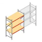 Weitspannregal AR 2500x1850x800 mm (hxbxt) 3 Ebenen verzinkt Anfangsregal