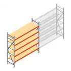 Weitspannregal AR 2000x2250x600 mm (hxbxt) 5 Ebenen verzinkt Anfangsregal