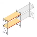 Weitspannregal AR 2000x2700x800 mm (hxbxt) 2 Ebenen verzinkt Anfangsregal