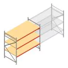Weitspannregal AR 2000x2700x1200 mm (hxbxt) 3 Ebenen verzinkt Anfangsregal