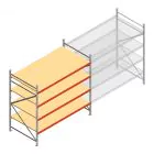Weitspannregal AR 2500x2700x1200 mm (hxbxt) 4 Ebenen verzinkt Anfangsregal