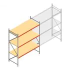 Weitspannregal AR 3000x2700x1000 mm (hxbxt) 3 Ebenen verzinkt Anfangsregal mit vormontierten Rahmen