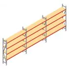 Vorteilsreihe Weitspannregal AR 2000x5750x400 mm (hxbxt) 4 Ebenen mit vormontierten Rahmen